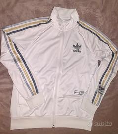 Felpa S adidas chile20 bianca tricolor