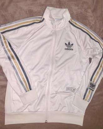 Felpa S adidas chile20 bianca tricolor