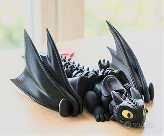 Drago Articolato Sdentato Furia Buia DragonTrainer