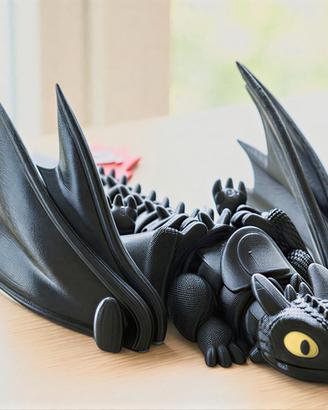 Drago Articolato Sdentato Furia Buia DragonTrainer