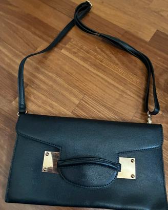 Pochette donna Carpisa nera semipelle
