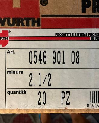 WÜRTH Collare Pesante 2½" 054690108 – 20 Pz