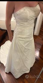 Abito sposa sirena T 42/44con lacci regolabili