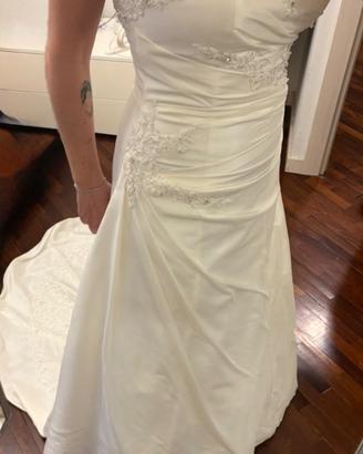 Abito sposa sirena T 42/44con lacci regolabili
