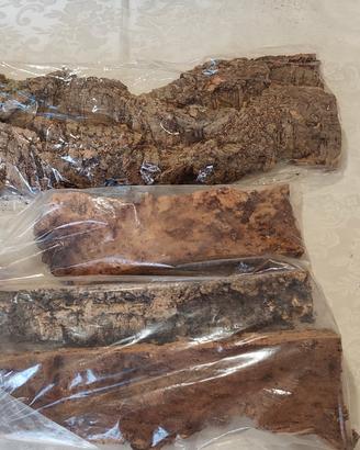 Cortecce di sughero per decorazioni natalizie 