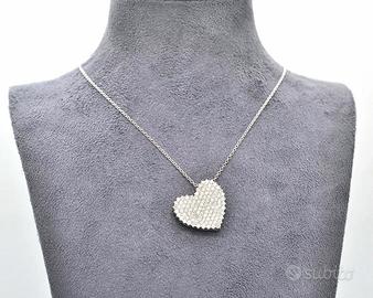 Collana Alfieri con Ciondolo Cuore diamanti ct 2,4