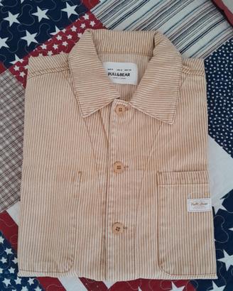 pull & bear work jacket righe