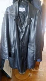 Cappotto Lungo 100% Vera Pelle Stile Matrix