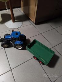 trattore e rimorchio bruder 