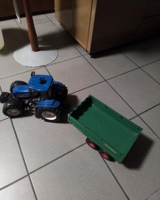 trattore e rimorchio bruder 