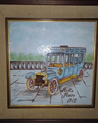 ROLLS ROYCE 1912 Ceramica Dipinta VINTAGE
