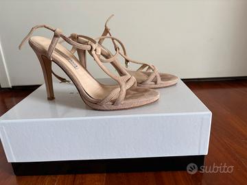 Sandali camoscio cipria Roberto Festa