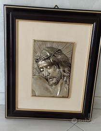 Quadro in rilievo volto di Cristo 