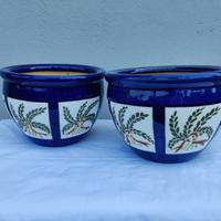 2 vasi porta piante in ceramica