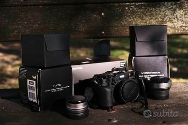Fujifilm X100F Black + Lenti WCL e TCL + Accessori