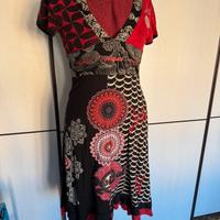 Vestito longuette Desigual viscosa cotone
