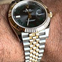 Rolex datejust wimbledon acciaio / oro