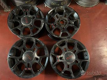 CERCHI 500s 16 POLLICI NERO OPACO
