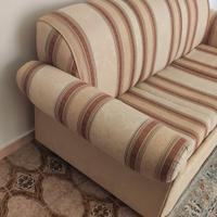 Divano letto vintage 3 posti damascato