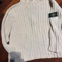Maglia stone island  cotone ciniglia ghiaccio