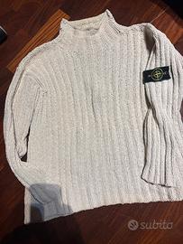 Maglia stone island  cotone ciniglia ghiaccio