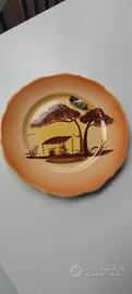 piatto decorativo ceramica dipinto 