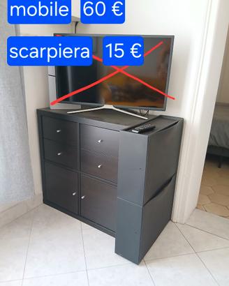 Mobiletto e scarpiera