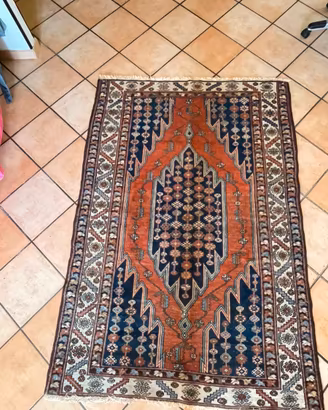 Tappeto Mezlagan - Iran - Lana su cotone - XX sec.