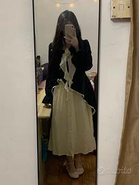 Abito lungo stile Hepburn, NUOVO