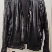 Giacca in pelle nera uomo Conbipel taglia 48