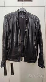 Giacca in pelle nera uomo Conbipel taglia 48