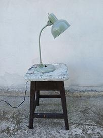 Lampada + sgabello industriali vintage 