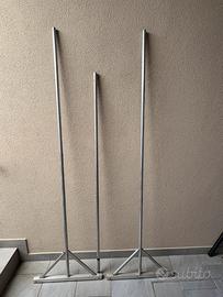 Pali in alluminio per vari usi