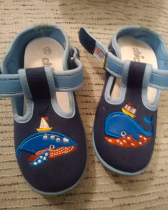 scarpe / pantofole stoffa Chicco n 28