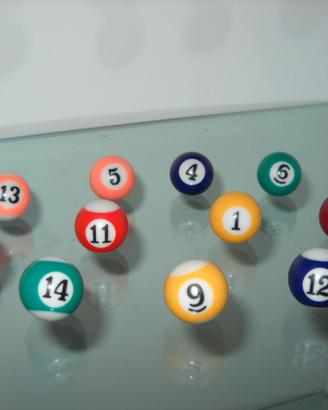 PALLE PER MINI BILIARDO – LOTTO DA 11 PEZZI