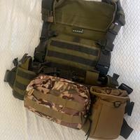 Gilet tattico/plate carrier tasche utility