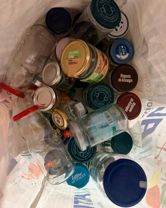 Vasetti di vetro misti