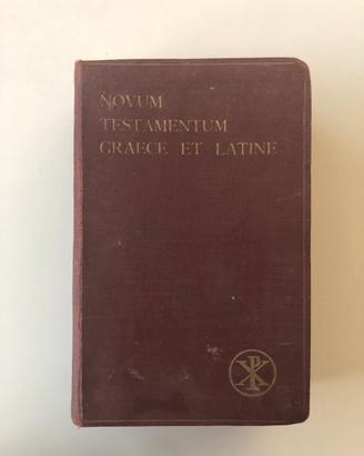 Libro antico Novum Testamentum 1938