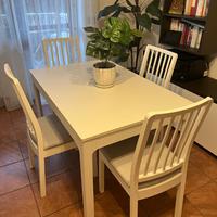 Tavolo Ikea EKEDALEN allungabile con 4 sedie