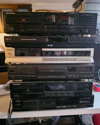 BLOCCO 5 LETTORI CD HIFI - varie marche