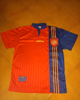 Spagna Adidas 1996 Home Shirt – Originale Vintage
