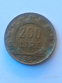 Moneta da lire 200 Repubblica Italiana 1985