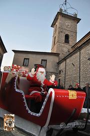 SLITTA BABBO NATALE ARTIGIANALE  PRONTA PER EVENTI