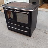 cucina stufa a legna Nordica colore nero 