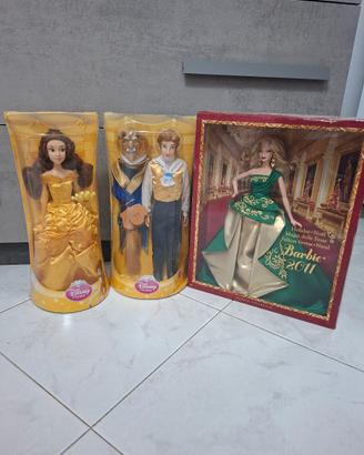 Lotto Bambole da Collezione Disney Store e Barbie 