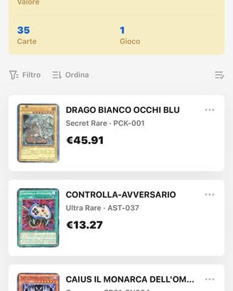 35 carte Yu-Gi-Oh!
