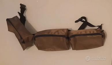 Borsa cintura da pesca tre tasche.