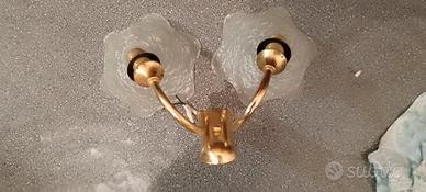 applique da parete doppia lampada 