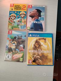giochi Nintendo switch e ps4 