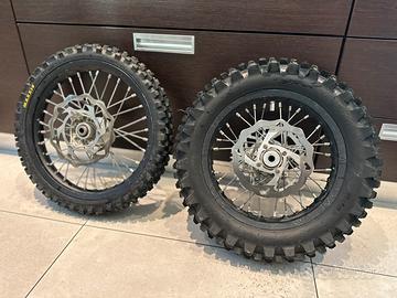 Cerchi completi Ktm Husqvarna Gasgas 65 cc